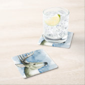 Wandering Stag - Waterverf Kartonnen Onderzetters (Insitu)