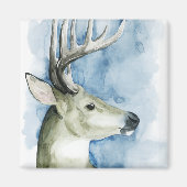Wandering Stag - Waterverf Magneet (Voorkant)