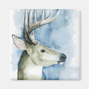 Wandering Stag - Waterverf Magneet