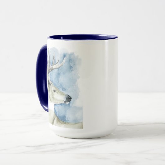 Wandering Stag - Waterverf Mok (Voorkant links)