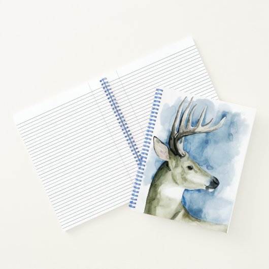 Wandering Stag - Waterverf Notitieboek (Binnen)