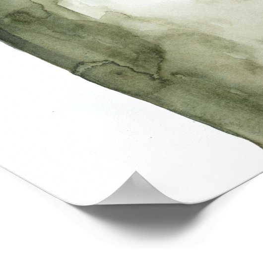 Wandering Stag - Waterverf Poster (Hoek)