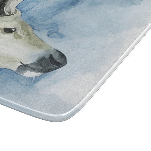 Wandering Stag - Waterverf Snijplank (Hoek)