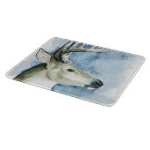 Wandering Stag - Waterverf Snijplank (Hoek)