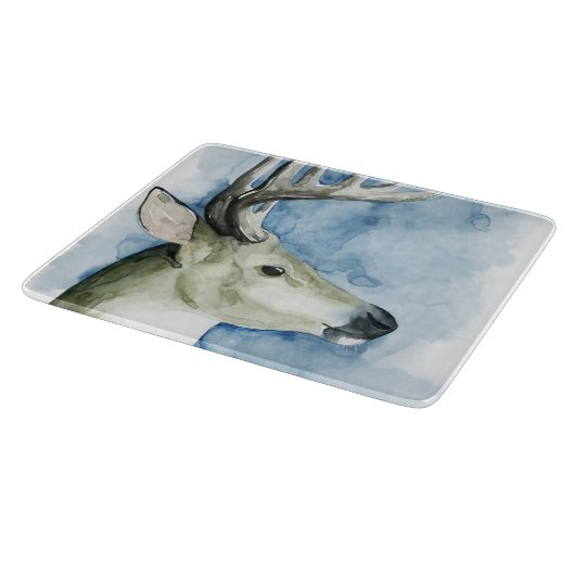 Wandering Stag - Waterverf Snijplank (Hoek)