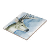 Wandering Stag - Waterverf Tegeltje (Zijkant)