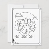 Wandering turkey coloring pages (Voorkant)