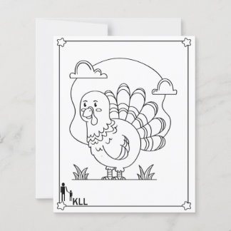 Wandering turkey coloring pages
