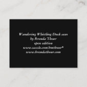 Wandering Whistling Duck aceo Art Card Visitekaartje (Achterkant)