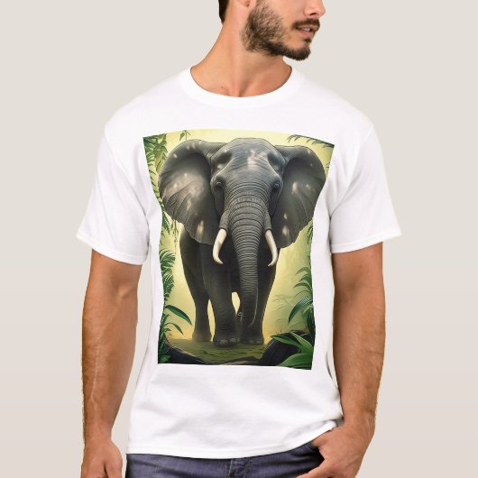 Wandering Wild – T-shirt van de bosolifanten (Voorkant)