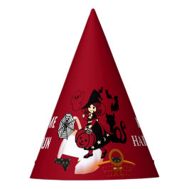 Wandering Witch Halloween Spider Web Kids Verjaard Feesthoedjes