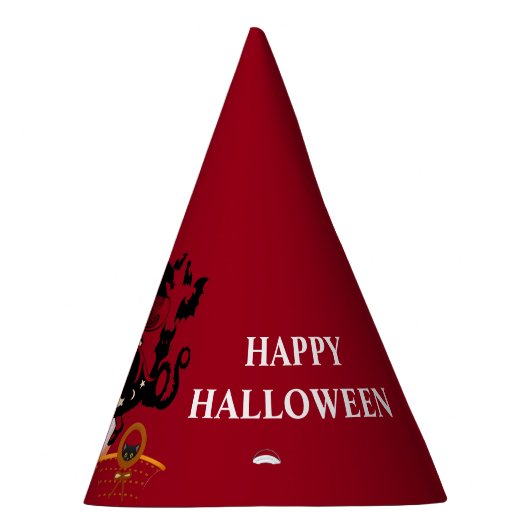 Wandering Witch Halloween Spider Web Kids Verjaard Feesthoedjes (Rechts)