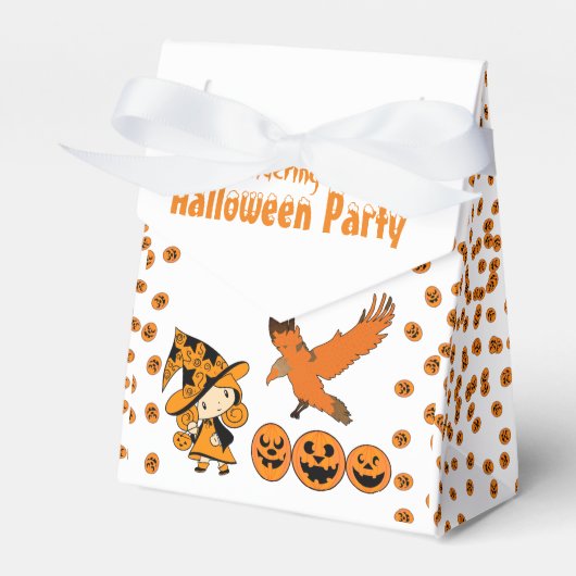 Wandering Witch Party Halloween Raven Birthday Fun Bedankdoosjes (Voorkant Zijde)