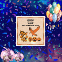 Wandering Witch Raven Halloween Pumpkins Verjaarda