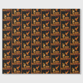 Wandering Witch Raven Jack O Lantern Halloween Fun Cadeaupapier (Vlak)