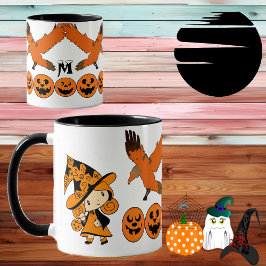 Wandering Witch Spooky Jack O Lantern Halloween Mok