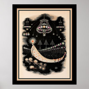 Wanderingen van een Comet door J. J. Grandville ca Poster