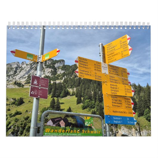 Wanderland Schweiz 2025 Kalender (Hoes)