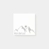 wanderlus natuur bergen en sun post it post-it® notes (Voorkant)