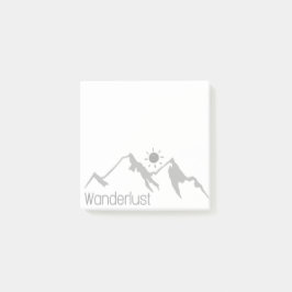 wanderlus natuur bergen en sun post it post-it® notes