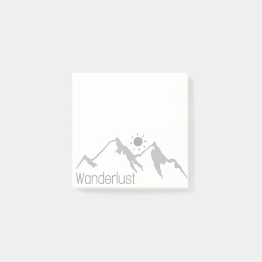 wanderlus natuur bergen en sun post it post-it® notes (Voorkant)