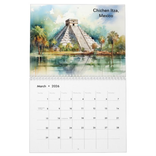 Wanderlust 2025: een op reizen geïnspireerde wandk kalender (Mar 2026)