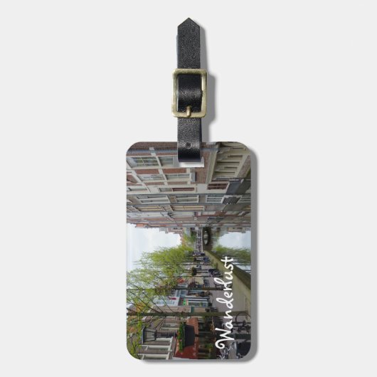 Wanderlust 3 bagagelabel (Voorkant verticaal)