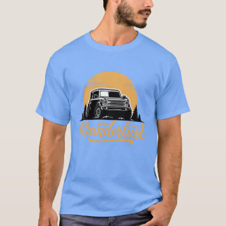 Wanderlust Avontuur Auto Roadtrip cadeau vrienden T-shirt
