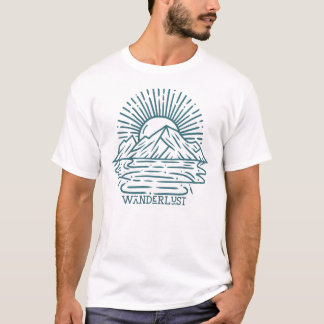 Wanderlust avontuur wacht genieten van de zomer t-shirt