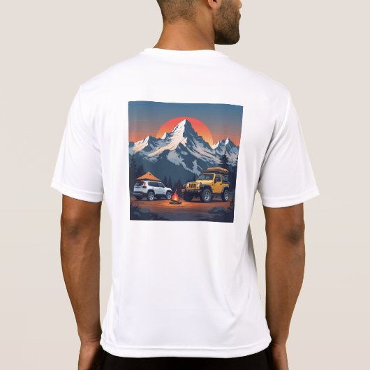 Wanderlust & Avontuur wacht op u: uw reis begint T-shirt (Achterkant)