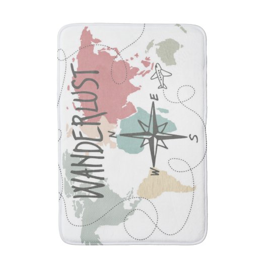 Wanderlust Badmat (Voorkant Verticaal)