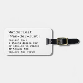 Wanderlust Bag Label Bagagelabel