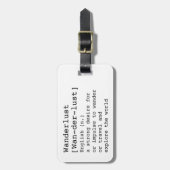 Wanderlust Bag Label Bagagelabel (Voorkant verticaal)