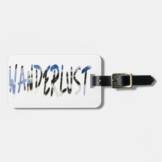 Wanderlust Bagagelabel (Voorkant horizontaal)