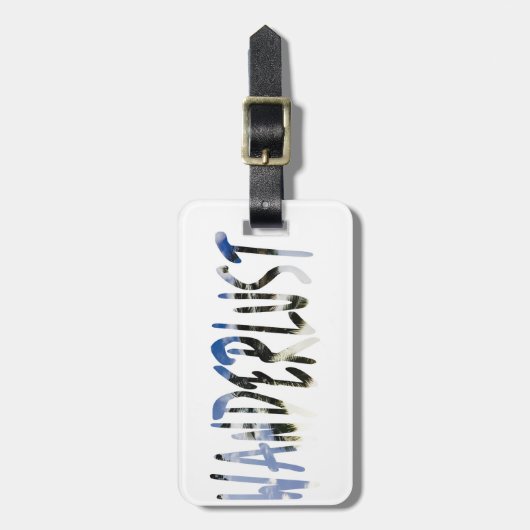 Wanderlust Bagagelabel (Voorkant verticaal)