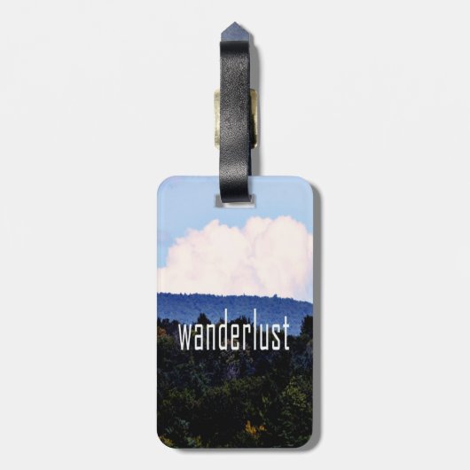 Wanderlust Bagagelabel (Achterkant verticaal)