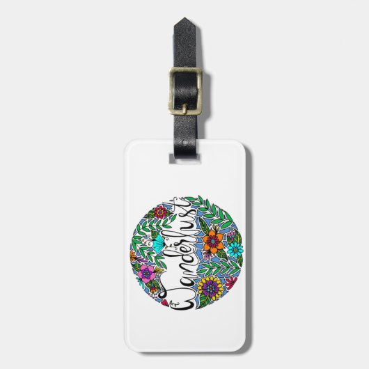 Wanderlust Bagagelabel (Voorkant verticaal)