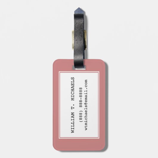 Wanderlust Bagagelabel (Achterkant verticaal)