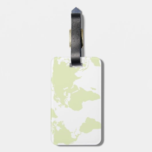 Wanderlust Bagagelabel (Achterkant verticaal)