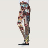 Wanderlust: because the world is too big to stay i leggings (Links)