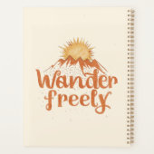 Wanderlust Berg Zon Boho Typografie Planner (Achterkant)