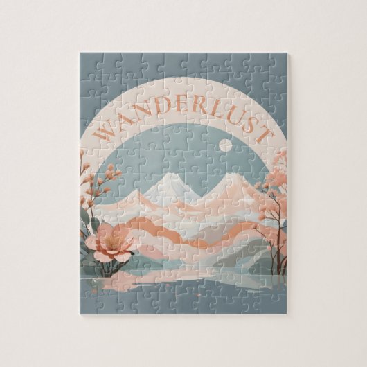 Wanderlust berglandschap legpuzzel (Verticaal)