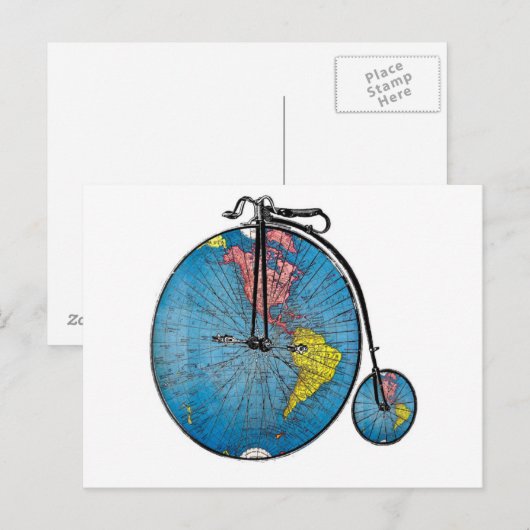 Wanderlust Bike Briefkaart (Voorkant / Achterkant)