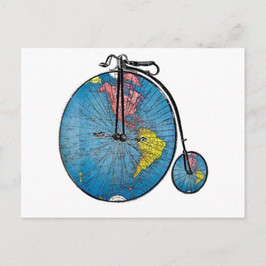 Wanderlust Bike Briefkaart (Voorkant)