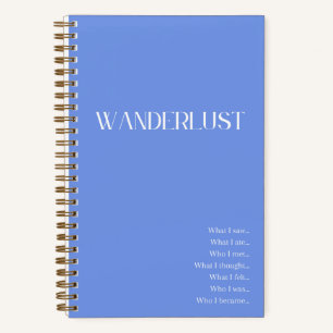 "Wanderlust" Blue Travel Journal Notitieboek