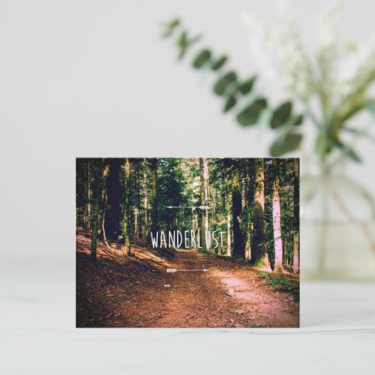 Wanderlust Briefkaart (Staand voorkant)