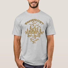 Wanderlust Camper Van Avontuur Natuur T-Shirt