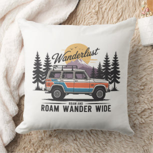 Wanderlust Camper - Zwerven en Zwerven Wandelend B Kussen