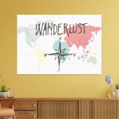 Wanderlust Canvas Afdruk (Insitu (Woonkamer))