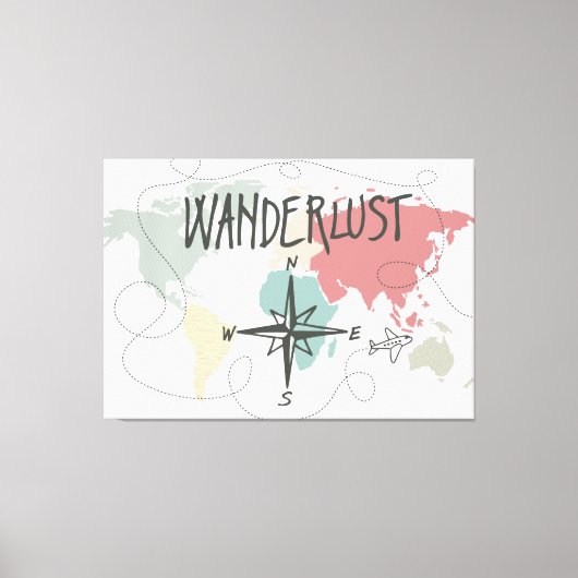 Wanderlust Canvas Afdruk (Voorkant)